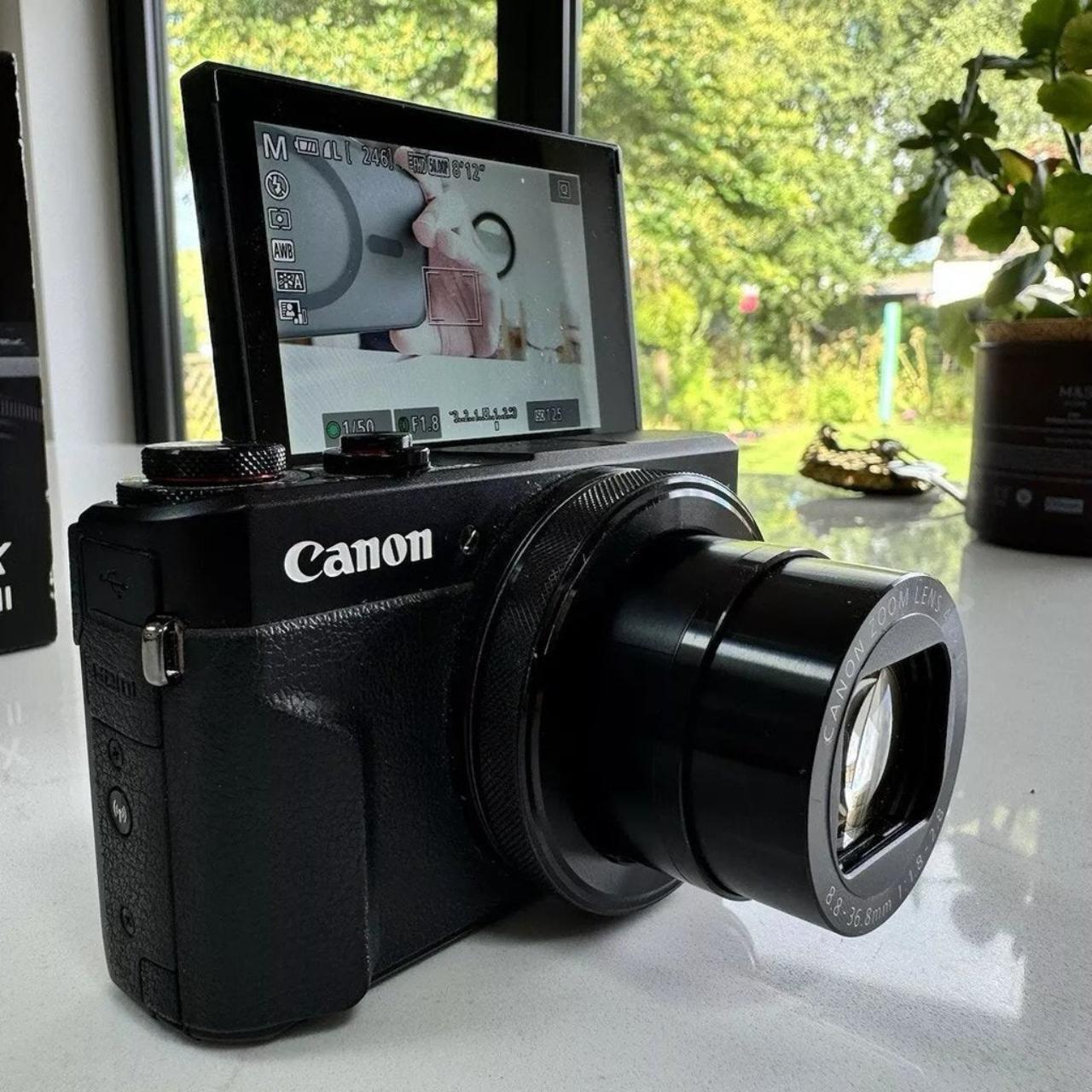 Camera Can PowerShot G7X Mark II Digital Black Cameras-and-accessories