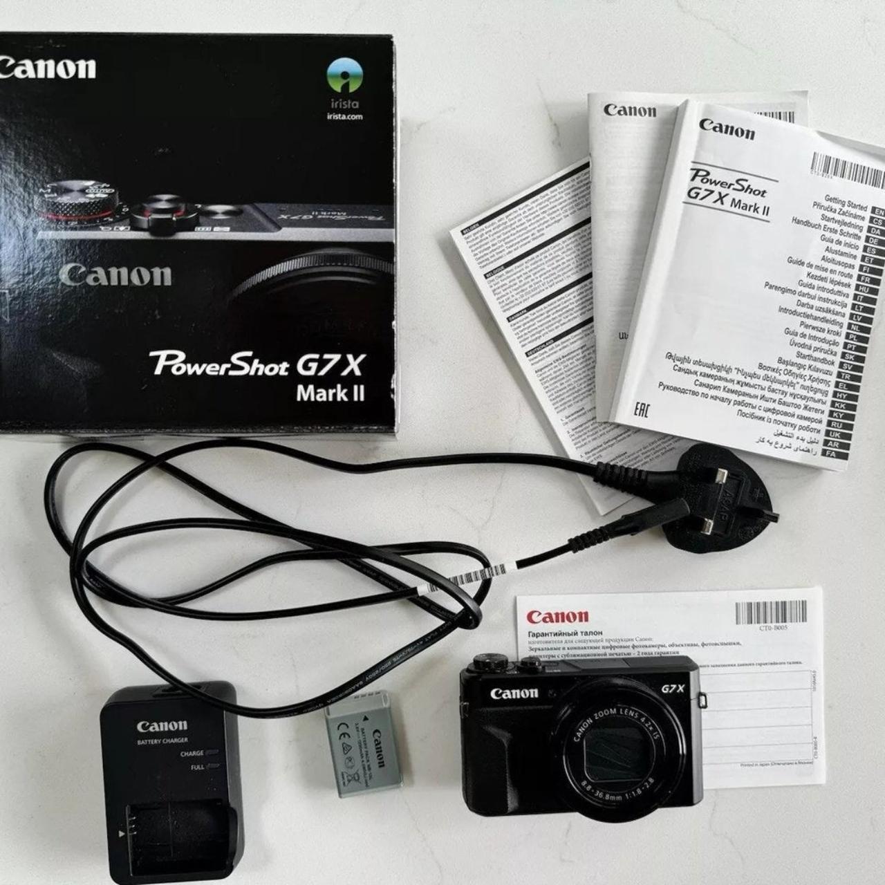 Camera Can PowerShot G7X Mark II Digital Black Cameras-and-accessories