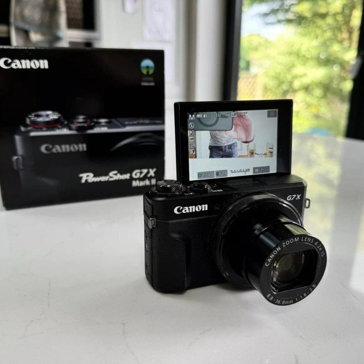 Camera Can PowerShot G7X Mark II Digital Black Cameras-and-accessories