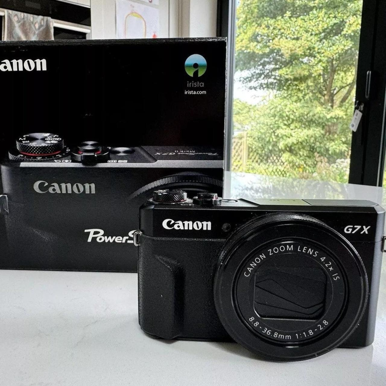 Camera Can PowerShot G7X Mark II Digital Black Cameras-and-accessories
