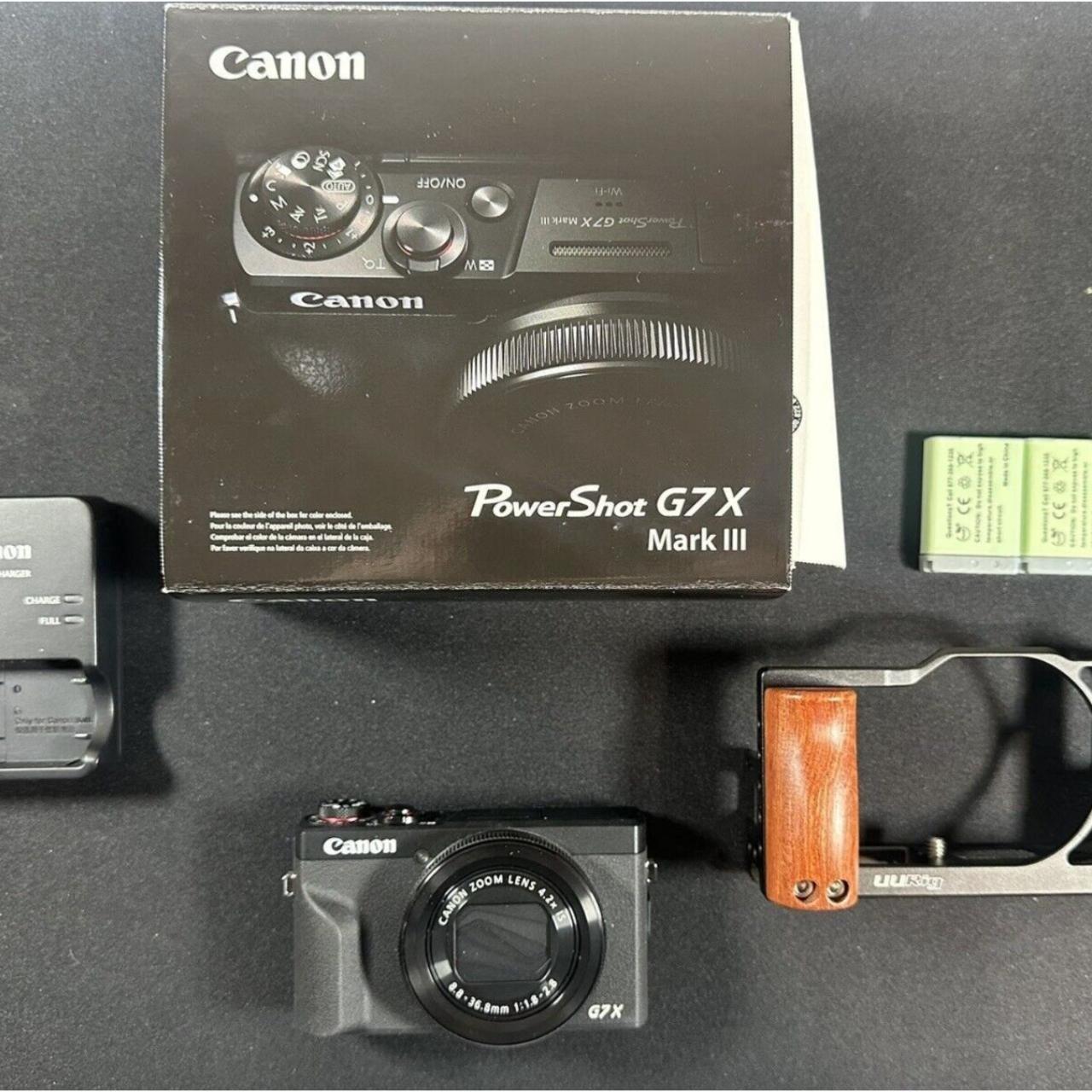 Camera Can PowerShot G7 X Mark III Digital Camera BLACK With Extras
