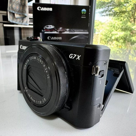 Camera Can PowerShot G7X Mark II Digital Black Cameras-and-accessories