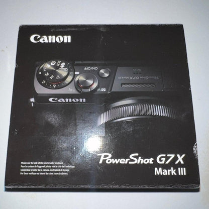 Camera Can G7X Mark III Black Cameras-and-accessories