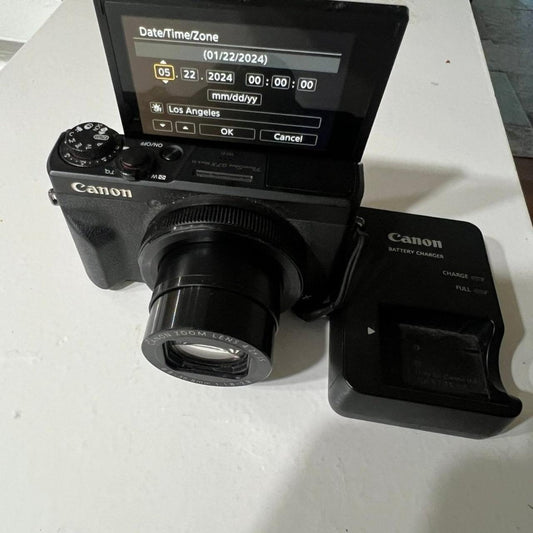 Camera Can G7X Mark III Black Cameras-and-accessories