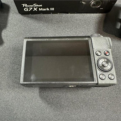 Camera Can PowerShot G7 X Mark III Digital Camera BLACK With Extras
